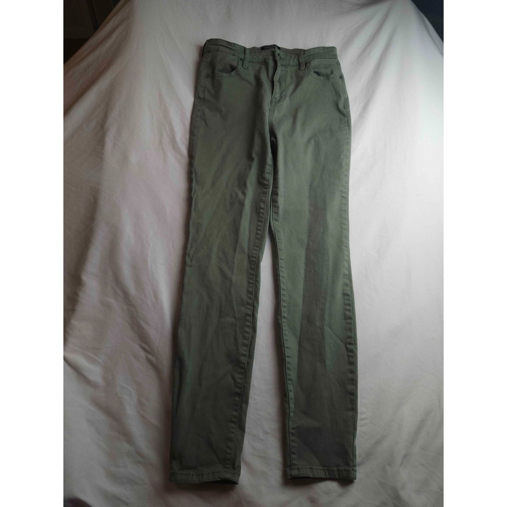 Buffalo David Bitton Skinny Jeans Womens Size 6 Green Denim Normcore Minimalist